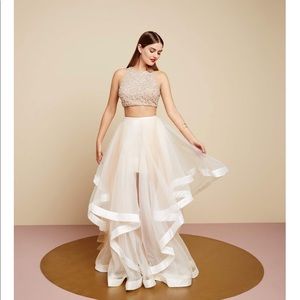 Terani two piece gown.